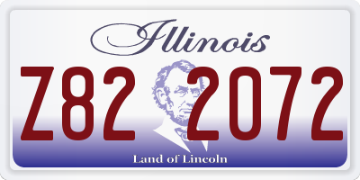 IL license plate Z822072