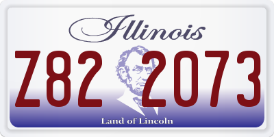 IL license plate Z822073