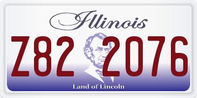 IL license plate Z822076