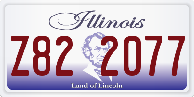 IL license plate Z822077