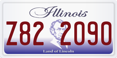 IL license plate Z822090