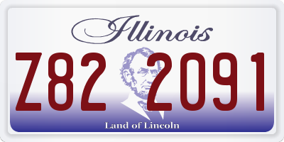 IL license plate Z822091