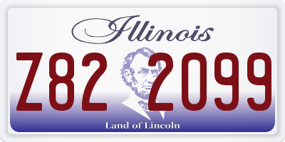 IL license plate Z822099