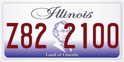 IL license plate Z822100