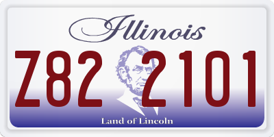 IL license plate Z822101