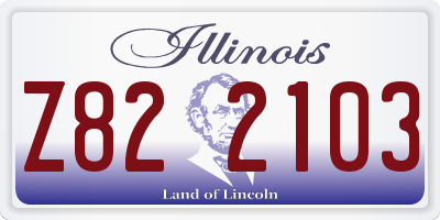 IL license plate Z822103