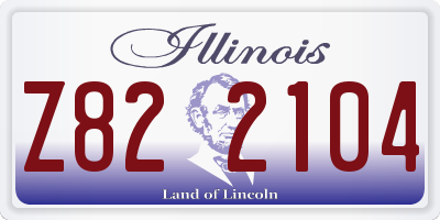 IL license plate Z822104