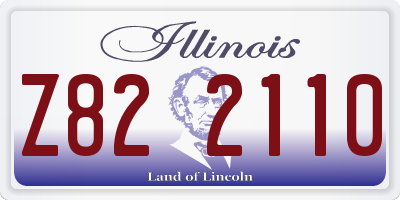 IL license plate Z822110