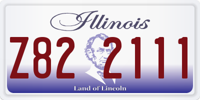 IL license plate Z822111