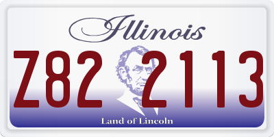 IL license plate Z822113