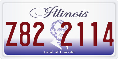 IL license plate Z822114