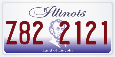 IL license plate Z822121