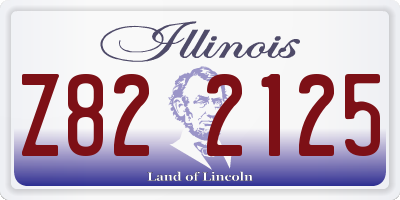 IL license plate Z822125