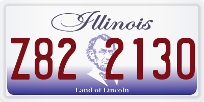 IL license plate Z822130