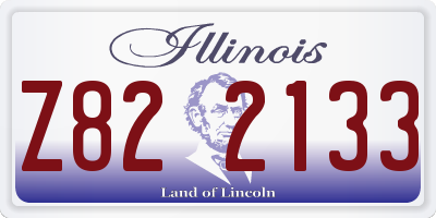 IL license plate Z822133