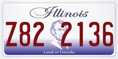 IL license plate Z822136