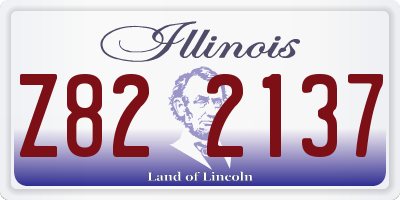 IL license plate Z822137