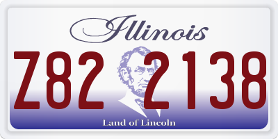 IL license plate Z822138