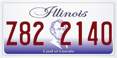 IL license plate Z822140