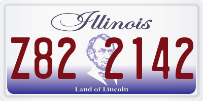IL license plate Z822142