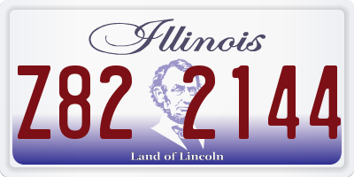 IL license plate Z822144