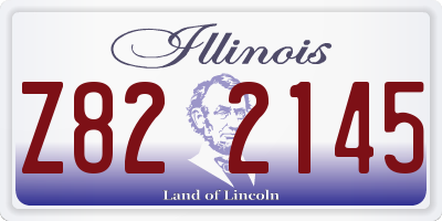 IL license plate Z822145