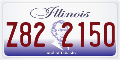 IL license plate Z822150