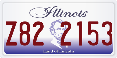 IL license plate Z822153