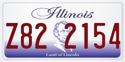 IL license plate Z822154