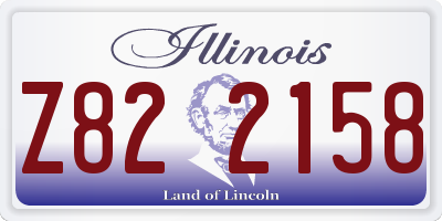 IL license plate Z822158