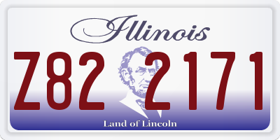 IL license plate Z822171