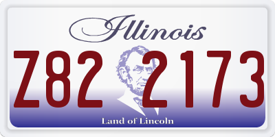 IL license plate Z822173
