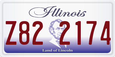 IL license plate Z822174