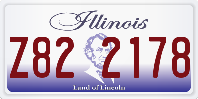 IL license plate Z822178