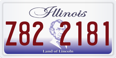 IL license plate Z822181