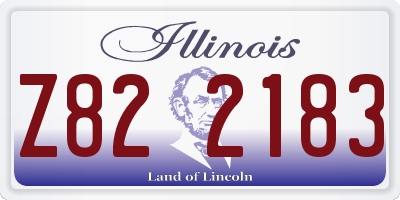 IL license plate Z822183