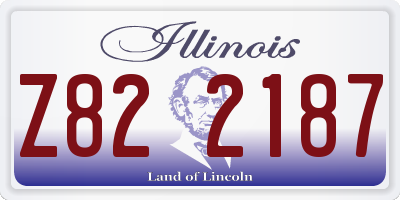 IL license plate Z822187