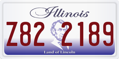 IL license plate Z822189