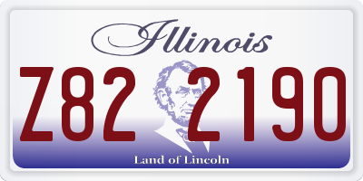 IL license plate Z822190