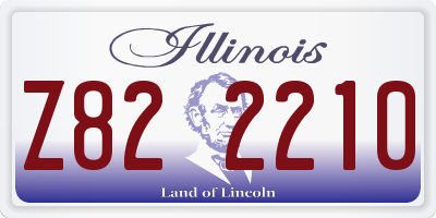 IL license plate Z822210