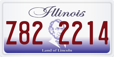 IL license plate Z822214