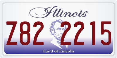 IL license plate Z822215