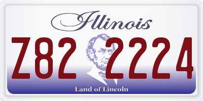 IL license plate Z822224