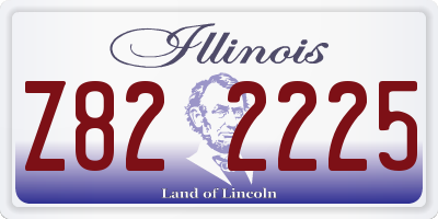 IL license plate Z822225