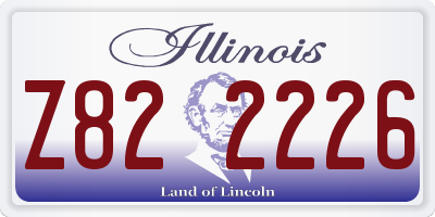 IL license plate Z822226