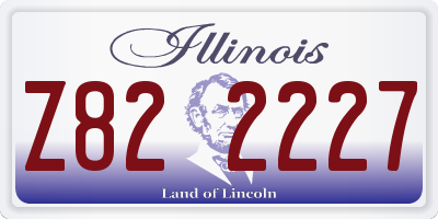 IL license plate Z822227
