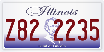 IL license plate Z822235