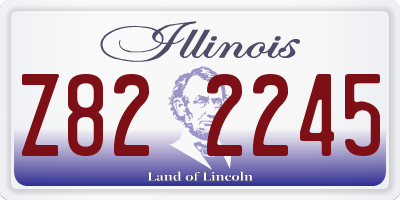 IL license plate Z822245