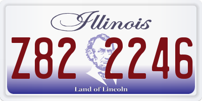 IL license plate Z822246