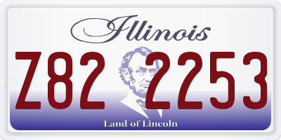 IL license plate Z822253